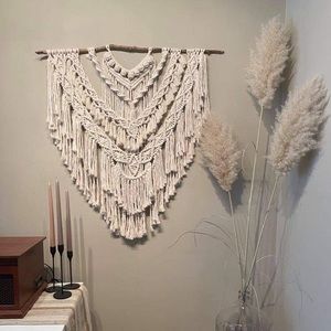 Huge macrame wall hanging art piece